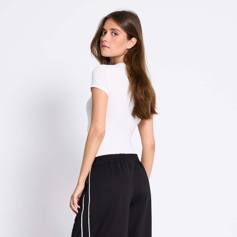 Cap sleeve body "Lyla" Off white